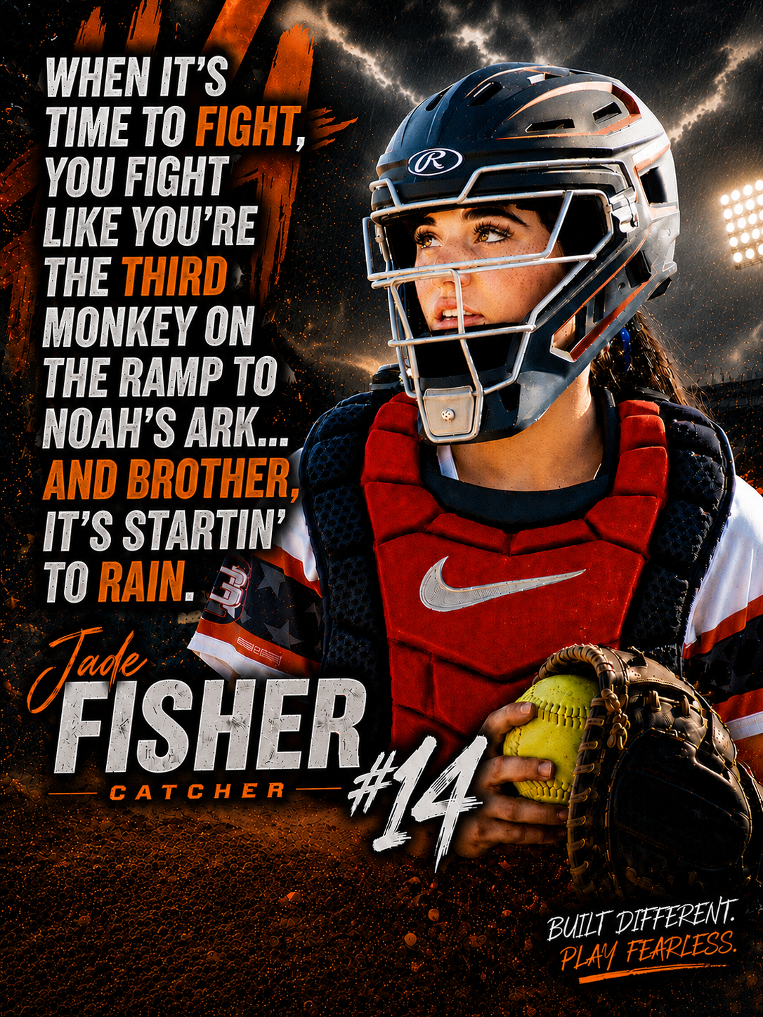 Jade Fisher recruiting film poster